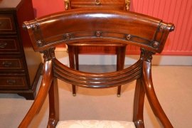 02972E - 2-English-Regency-Dining-Table-&-10-Regency-Swag-Chairs-18